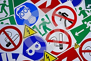 Safety signs and symbols