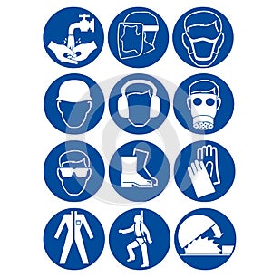 Safety signs at work