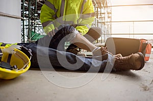 Safety team help employee accident.