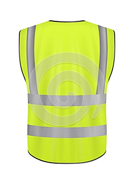 Safety vest back