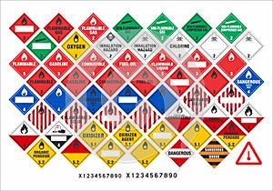 Safety warning signs - Transport Signs 2/3 - Vector