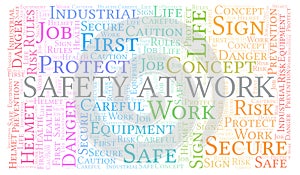 Safety At Work word cloud