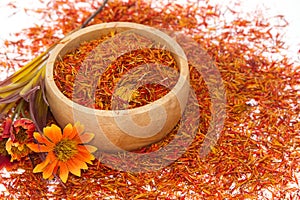 Safflower, False Saffron, Saffron Thistle (Carthamus tinctorius