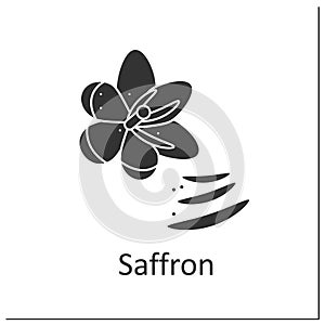 Saffron glyph icon