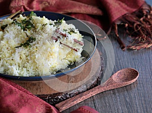 Saffron Rice or Zafrani Pulao, Pilaf