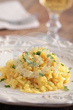 Saffron risotto