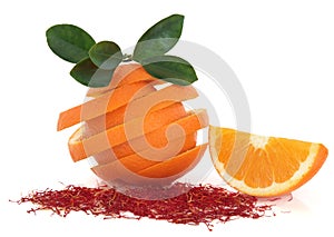 Saffron Spice and Orange Fruit