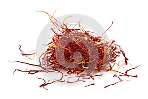 Saffron stigmas heap photo