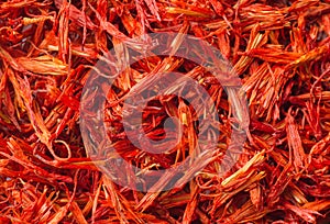 Saffron threads background