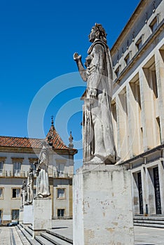 Safo statue in Coimbra University, Portugal. photo