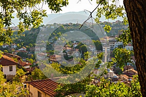 Safranbolu view from Hidirlik Hill at sunset photo