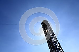 the safty Cableway structure with two ways photo