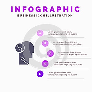 Sag, Brian, Head, Mind Solid Icon Infographics 5 Steps Presentation Background