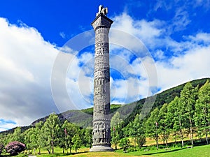 The Saga Column in the valley of the river BÃ¸vra.
