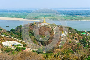 sagaing hill of Sagaing, Myanmar photo