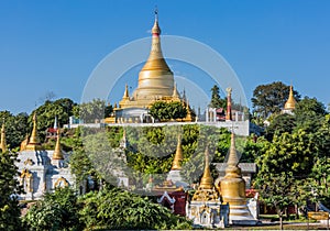 Sagaing hills skyline Myanmar