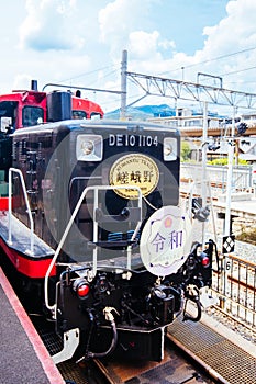 The Sagano Romantic Train Kyoto Japan