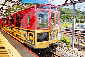 The Sagano Romantic Train Kyoto Japan