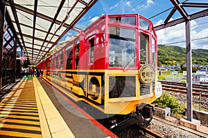 The Sagano Romantic Train Kyoto Japan