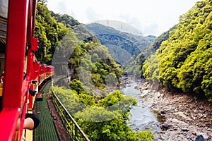 The Sagano Romantic Train Kyoto Japan photo