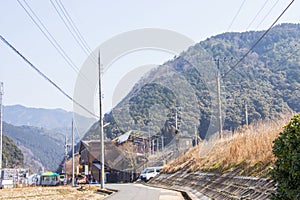 Sagano torokko or sagano romantic train station. It is a train route for sightseeing popular in Kyoto