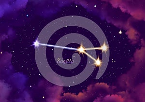 Illustration image of the constellation sagitta photo