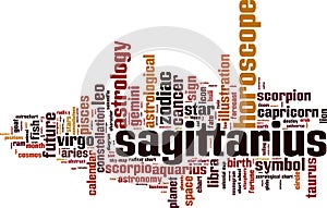 Sagittarius word cloud
