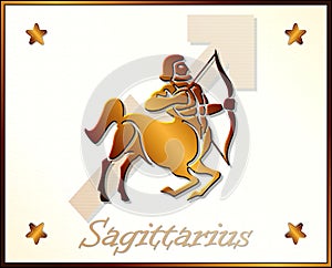 Sagittarius zodiac star sign photo