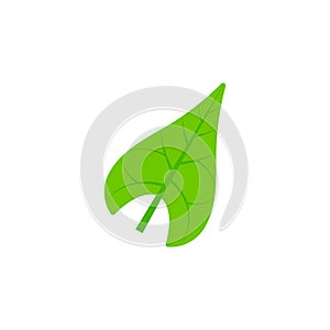 Sagittate leaf flat icon