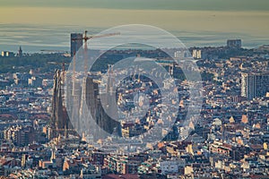 Sagrada familia from above