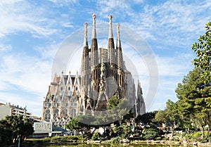 Sagrada Familia in Barcelona, Spain