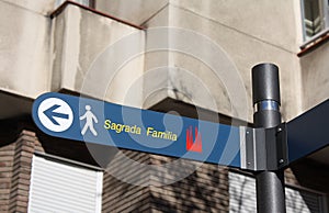 Sagrada Familia sign photo