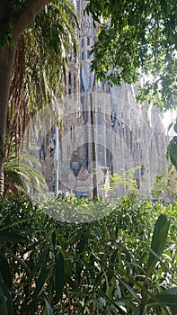 Sagrada familia Temple in Barcelona