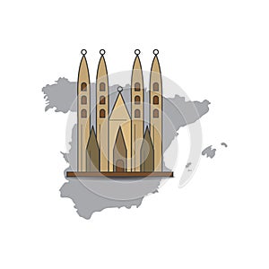 sagrada familia. Vector illustration decorative design