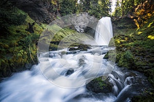 Sahalie Falls Waterfall - Willamette National Forest - Oregon