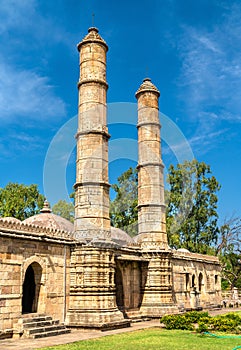 Sahar Ki Masjid at Champaner-Pavagadh Archaeological Park. A UNESCO heritage site in Gujarat, India