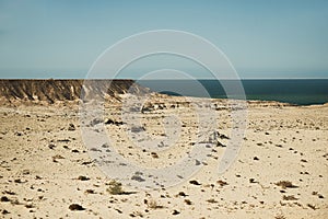 Sahara desert along side the atlantic ocean Africa, Morocco