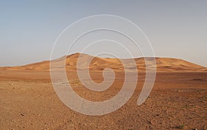 Sahara desert dune in Erg Chebbi