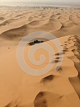 Sahara desert dunes in Marocco
