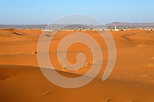 Sahara desert landscape.