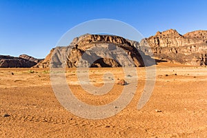 Sahara desert.    Tassili nAjjer National Park,  Algeria,  Africa