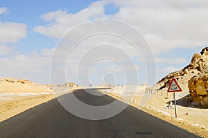 Sahara Desert Road - Egypt