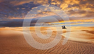 Sahara desert. Safari tourism, Tunisia