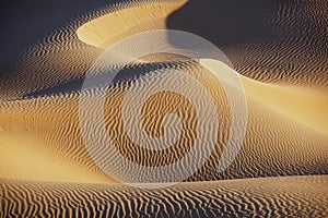 Sahara desert sand dunes.