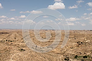 Sahara desert Tunisia, Matmata is Berber area in southern Tunisia