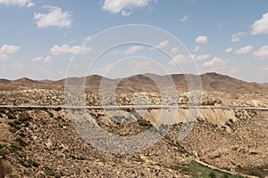 Sahara desert Tunisia, Matmata is Berber area in southern Tunisia