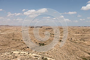 Sahara desert Tunisia, Matmata is Berber area in southern Tunisia