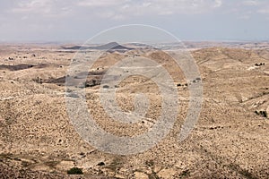 Sahara desert Tunisia, Matmata is Berber area in southern Tunisia