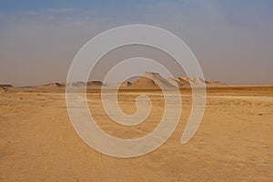 Sahara desert in Tunisia, North Africa. Beautiful landscape sand and dunes.