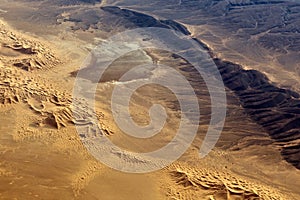 Sahara seen from plane